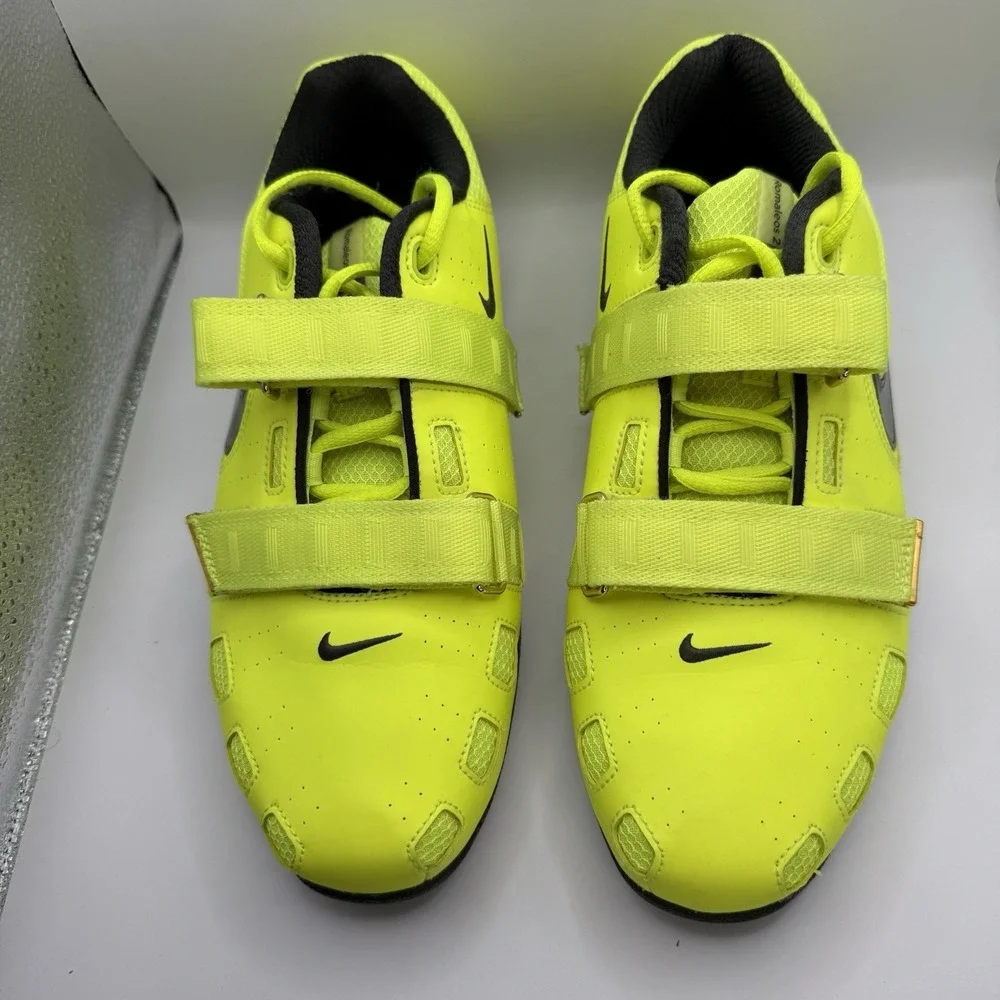 Nike Romaleos 2 Weightlifting Shoes Mens Size US 11 Volt Green Black 476927-730